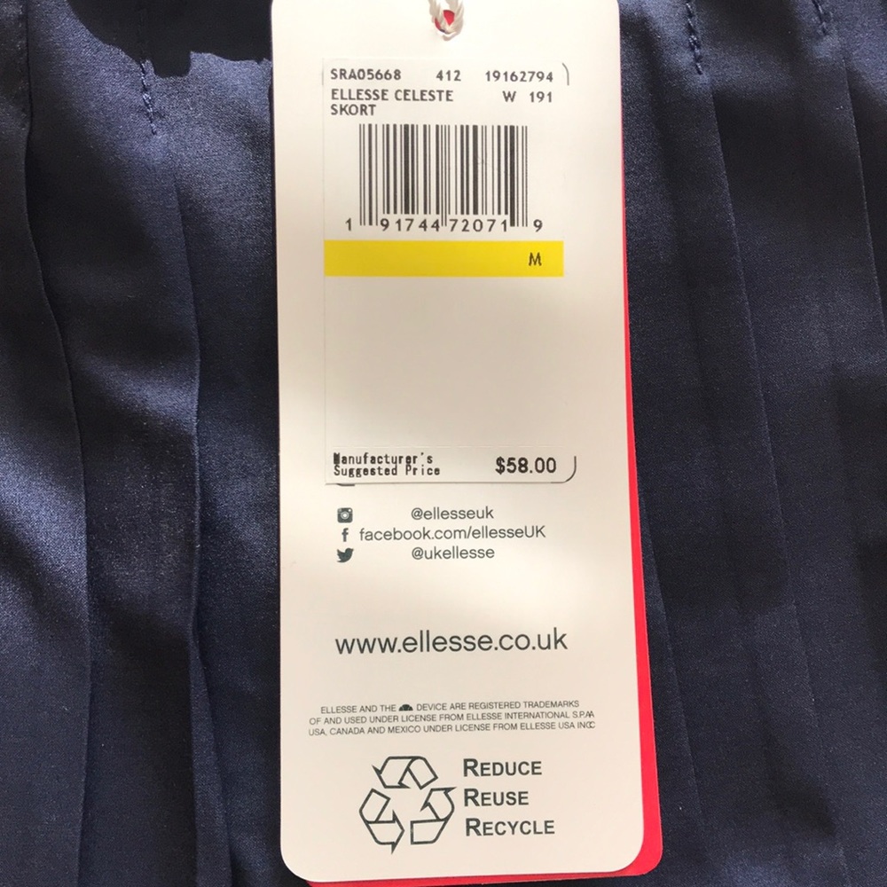 Ellesse Tennis/Golf/Pickleball Skort, NWT! - Picture 6 of 8